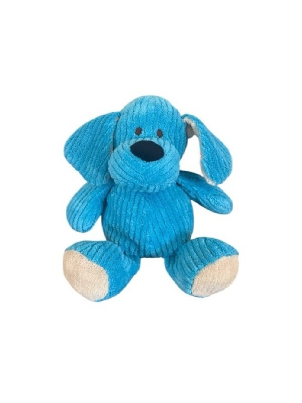 Animal Adventure Blue Corduroy Chenille Puppy Dog Plush Animal 2012